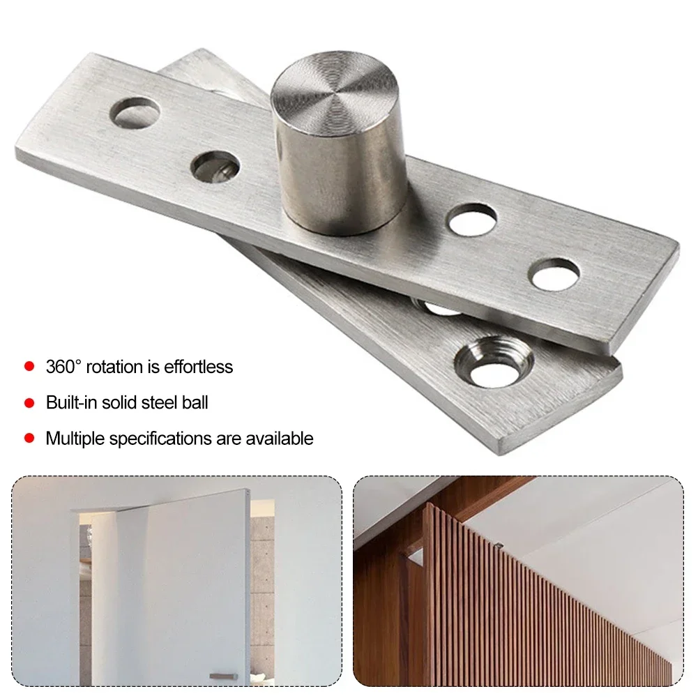 56mm 75mm 95mm 98mm 150mm Door Pivot Hinge Stainless Steel Up and Down Location Shaft Heavy Duty 360 Degree Rotation