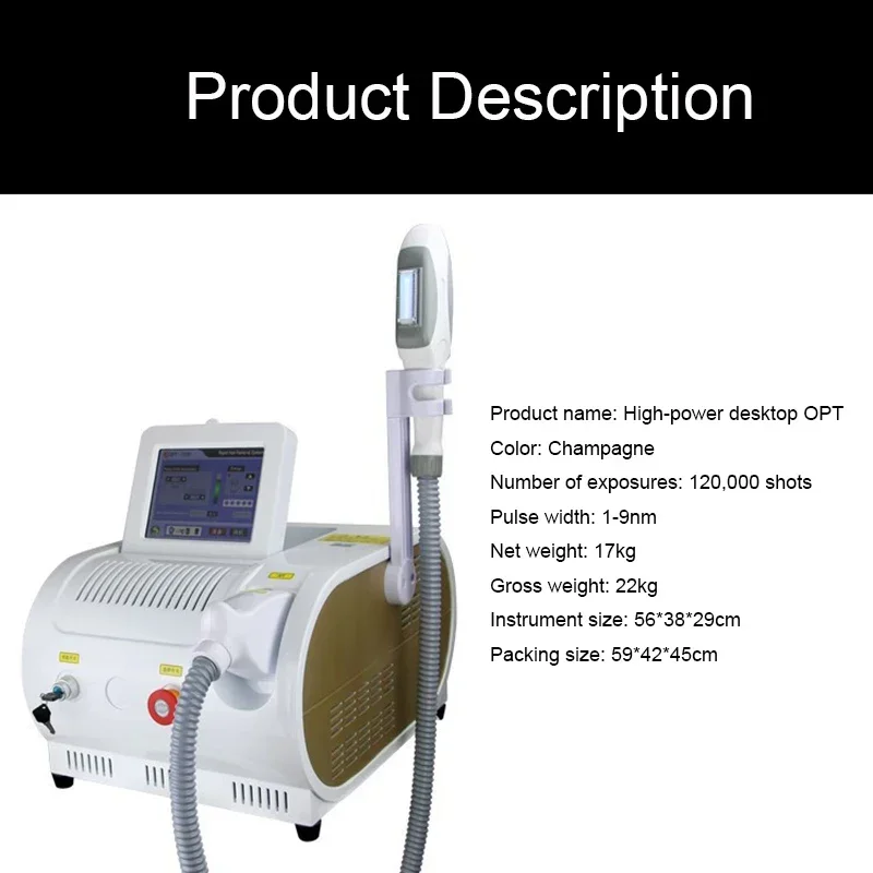 Newest 360 Magneto-Optical Desktop Freezing Point Laser Hair Removal Device Manufacturers Beauty Salon Hair Removal Equipment