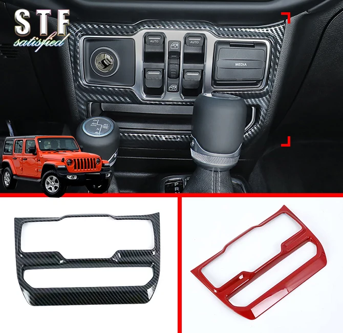 

ABS Interior Door Window Buttons Panel Cover Trim For Jeep Wrangler JL 2018 2019 Car Accessories Stickers W4