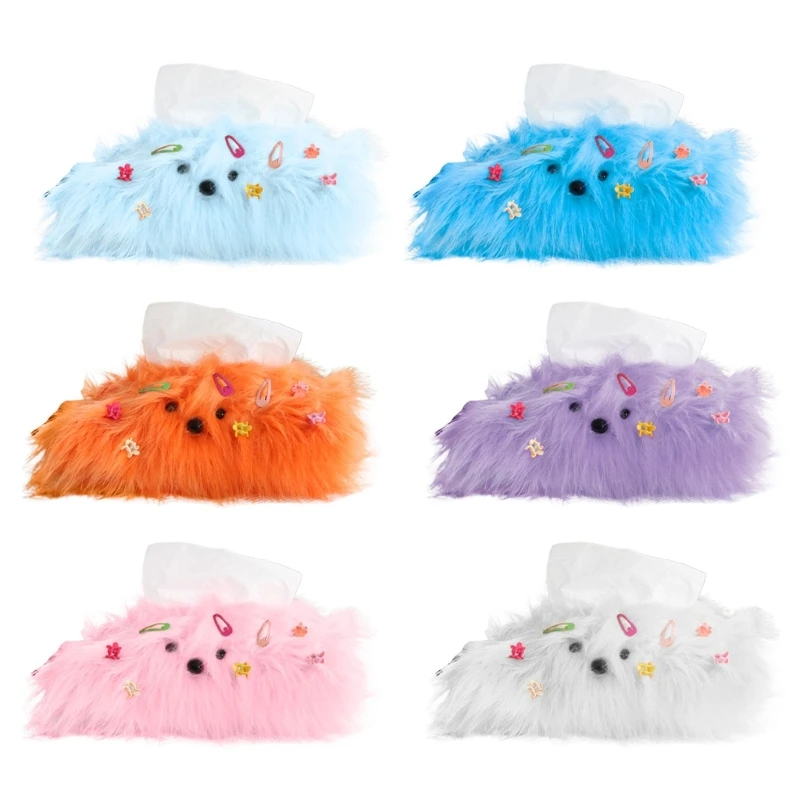 

Paper Holder with Little Hairpin for Tabletop Organization Tissue Storage Bag 40JA