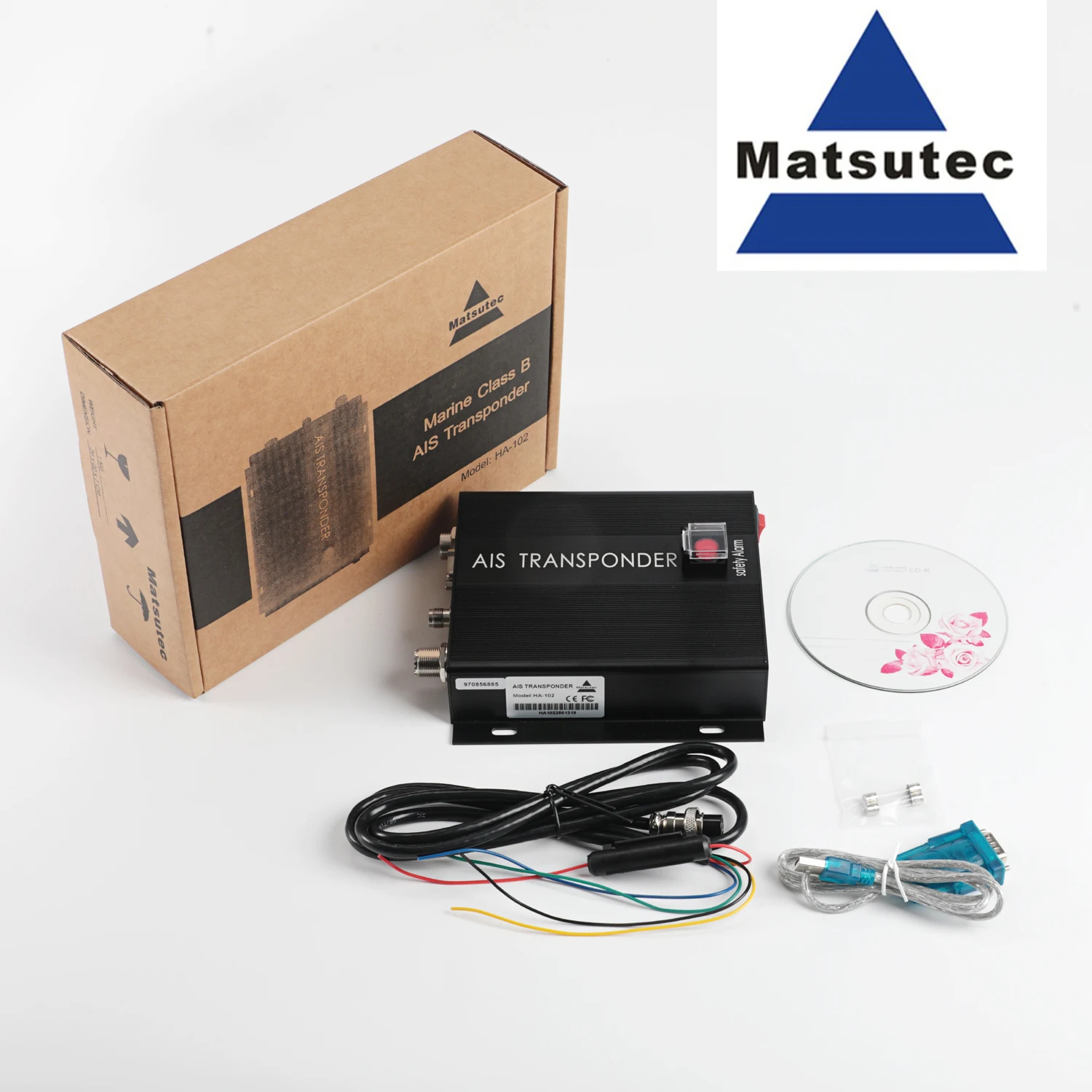 Matsutec HA-102 Marine AIS receiver and transmitter 5 watts CLASS B+ AIS Transponder Dual Channel Function CSTDMA Function