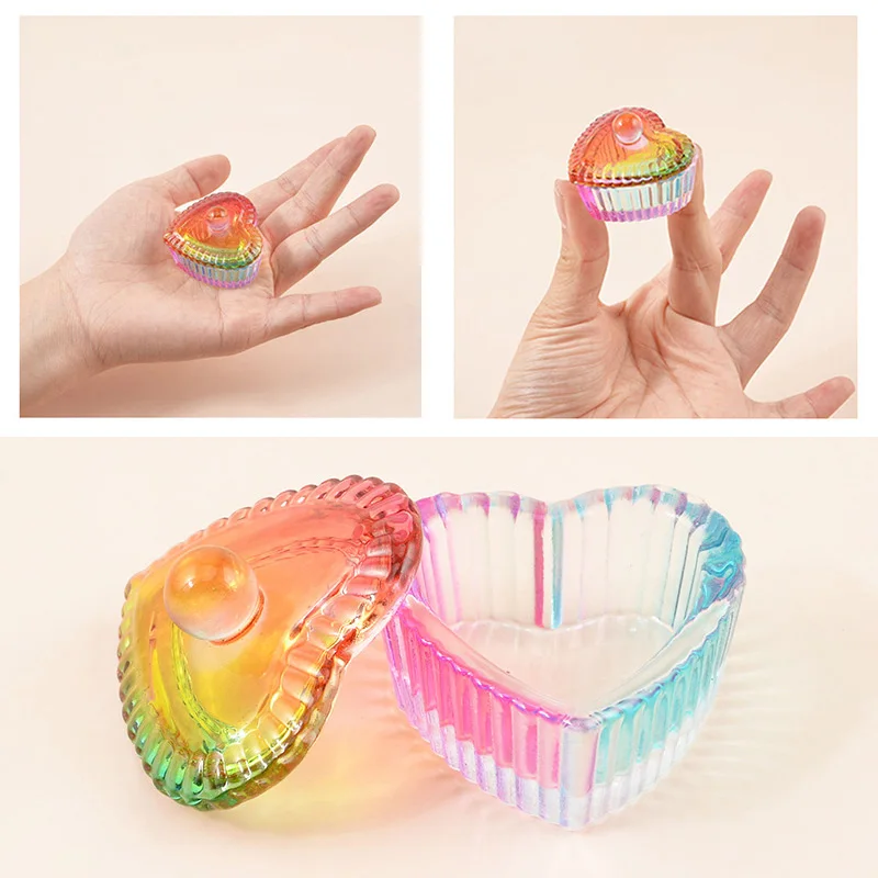 1PC Crystal Glass Shape Nail Cup Acrylic Powder Liquid Crystal Glass Dappen Dish Bowl Holder Container Equipment Nail Art Tools