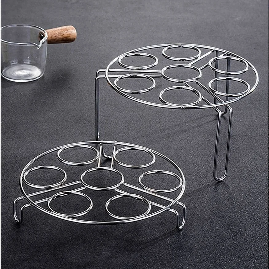 Stainless Steel Tripod Egg Steaming Rack steam egg rack