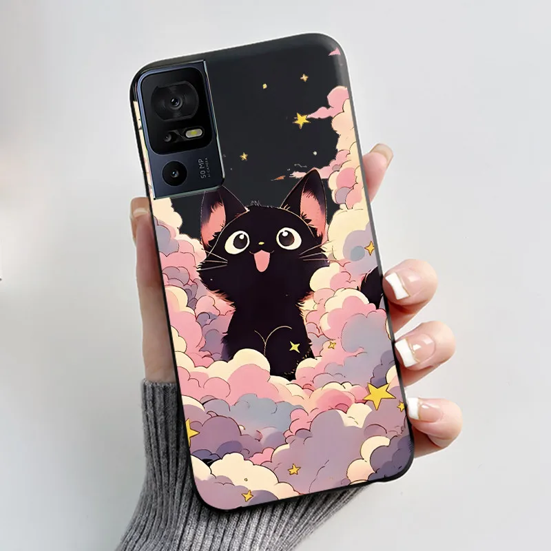 Luxury Cute Cartoon Black Soft Silicone Protective Phone Case