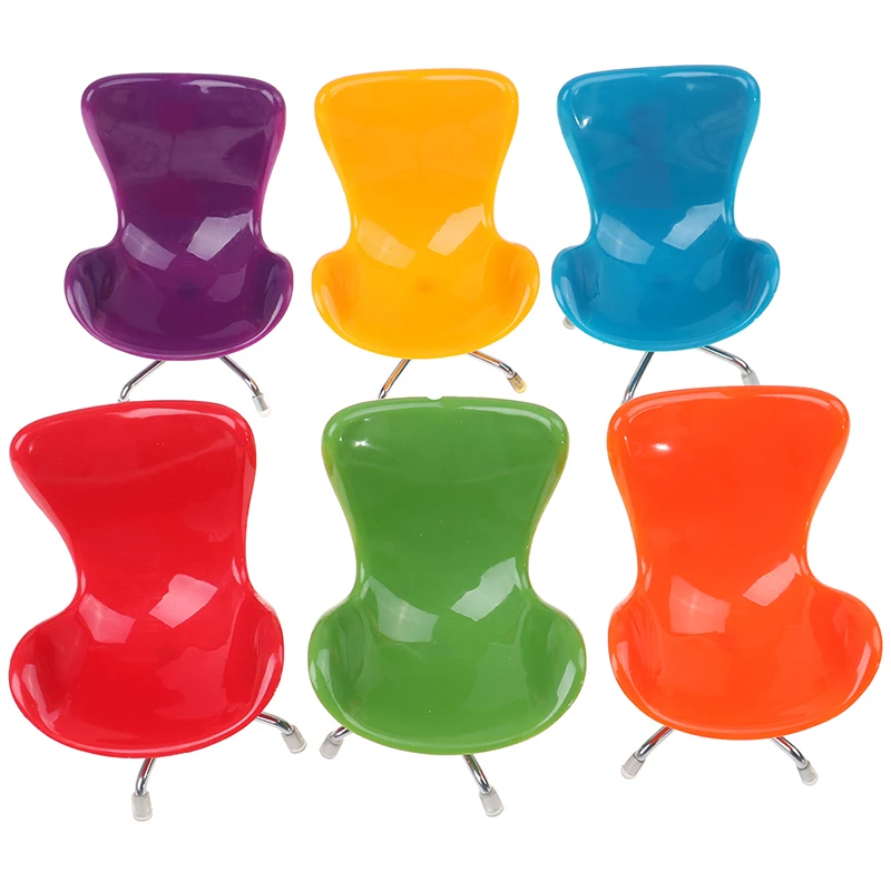 

New Doll House Decoration 1Pc 1/6 Dollhouse Miniature Chair Furniture Model Toys