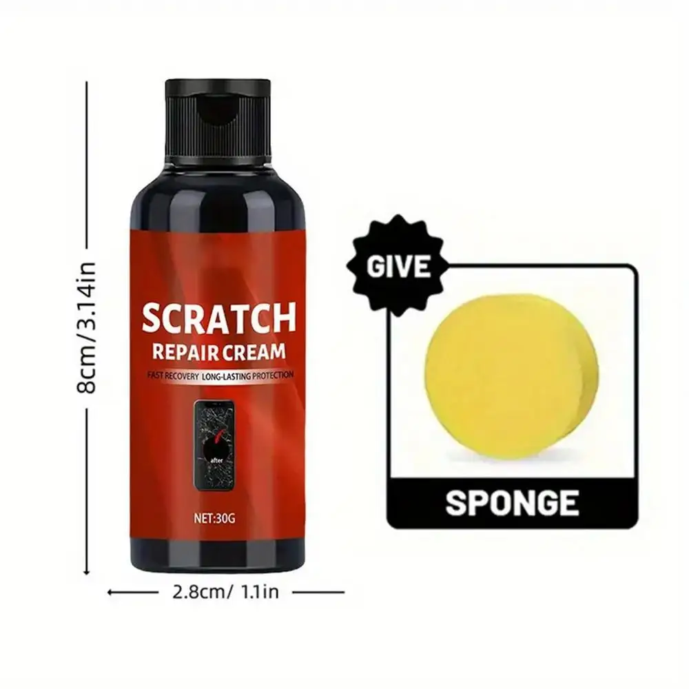 Glass Scratch Remover & Polishing Cream Quick Repair Kit for