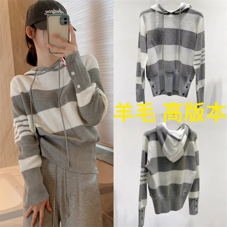 

TB Drum Stripe Hat Shirt Korean Vintage Clothes Tops