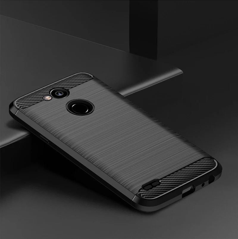 Shockproof Carbon Fiber Silicone Phone Case - Soft TPU Cover