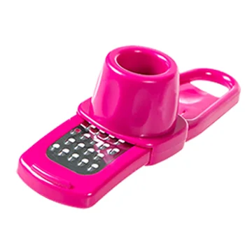 เครื่องบดกระเทียมแบบง่ายสำหรับใช้ในครัวเรือน อุปกรณ์ครัวอเนกประสงค์ ใบมีดสแตนเลส เครื่องบดกระเทียมแบบกดเร็ว พร้อมรูสำหรับแขวน 8