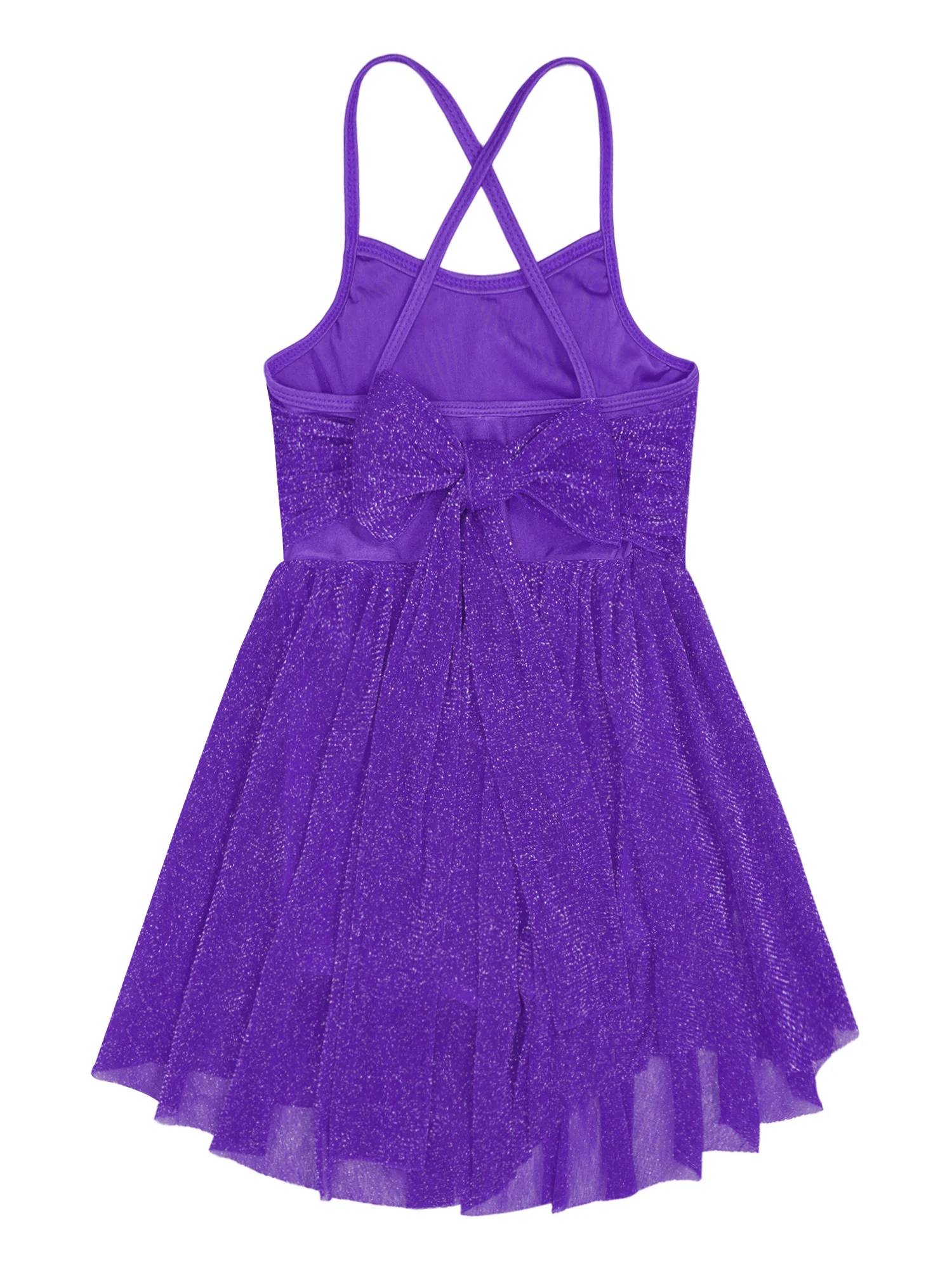 Kids Girls Glittery Mesh Straps Latin Ballet Dance Leotard Dress Ballerina Costume girls dress children dance suit