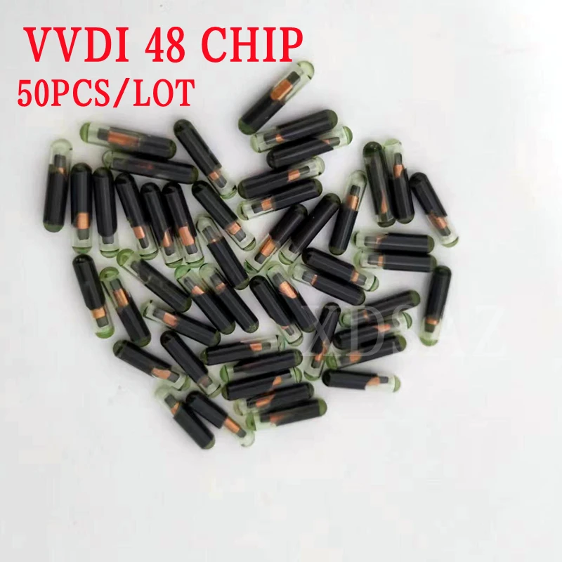 ID48 Chip aftermarket ID48 Transponder Chip VVDI 48 CHIP for XHORSE VVDI2 48 Transponder Glass ID Unlock 10-50PCS/LOT automotive ic chip ignition chip ic car key transponder chip