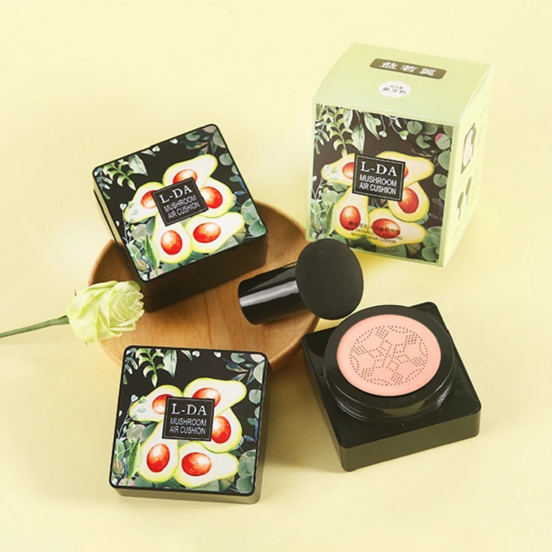 Air Cushion Foundation Mushroom Head BB CC Cream Concealer Moisturizing Whitening Brighten Lasting Makeup Face Base Beauty Cream