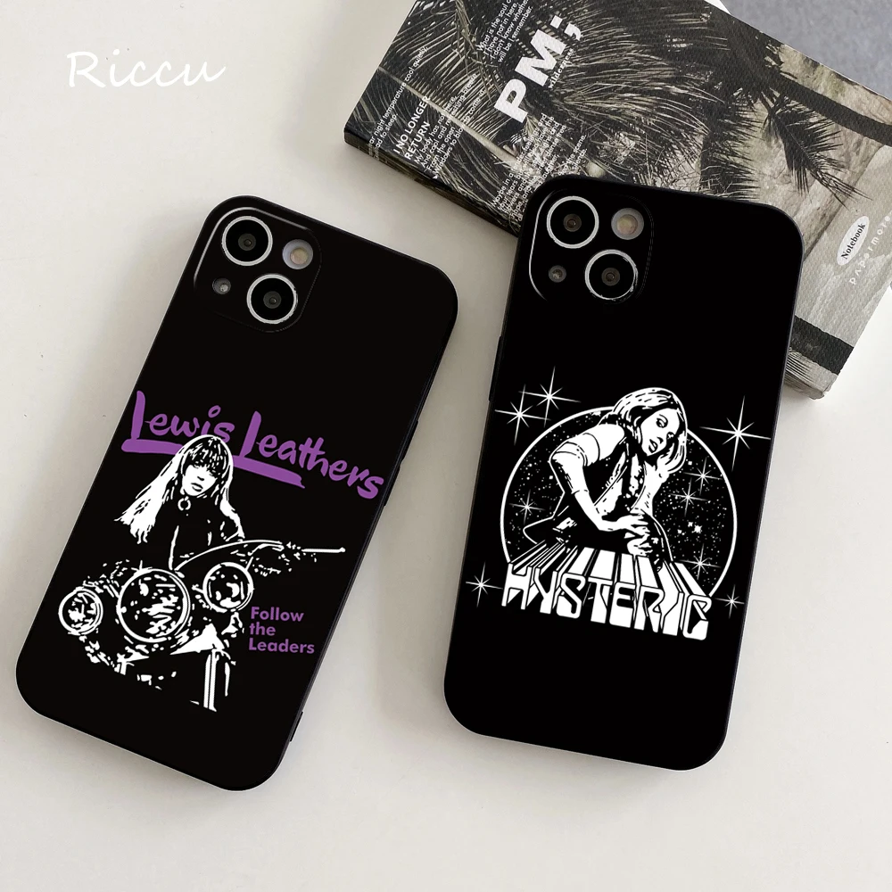 Isteric Glamour Girl Dumb Black Phone Case 14 11 12 15 Pro 8 7 Plus X Pro Max 13 Mini Xr Iphone 14 13 Soft Cartoon Phone Cover