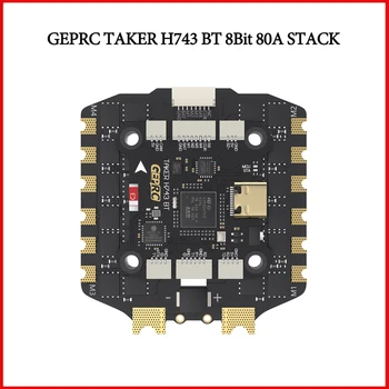 GEPRC TAKER H743 BT 8Bit 80A Stack with 5V 3A+12V 2.5A Dual Independent BEC for FPV Drone Assembly Accessories for Air Unit 1