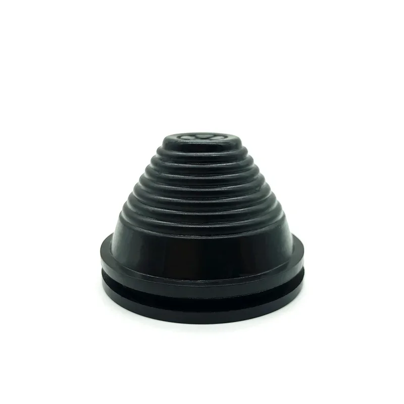 2pcs Black Rubber Wire Hole Dust Plugs Taper Cable Seal Ring Grommet Seal Inlet Outlet Housing Cable Protector Plate