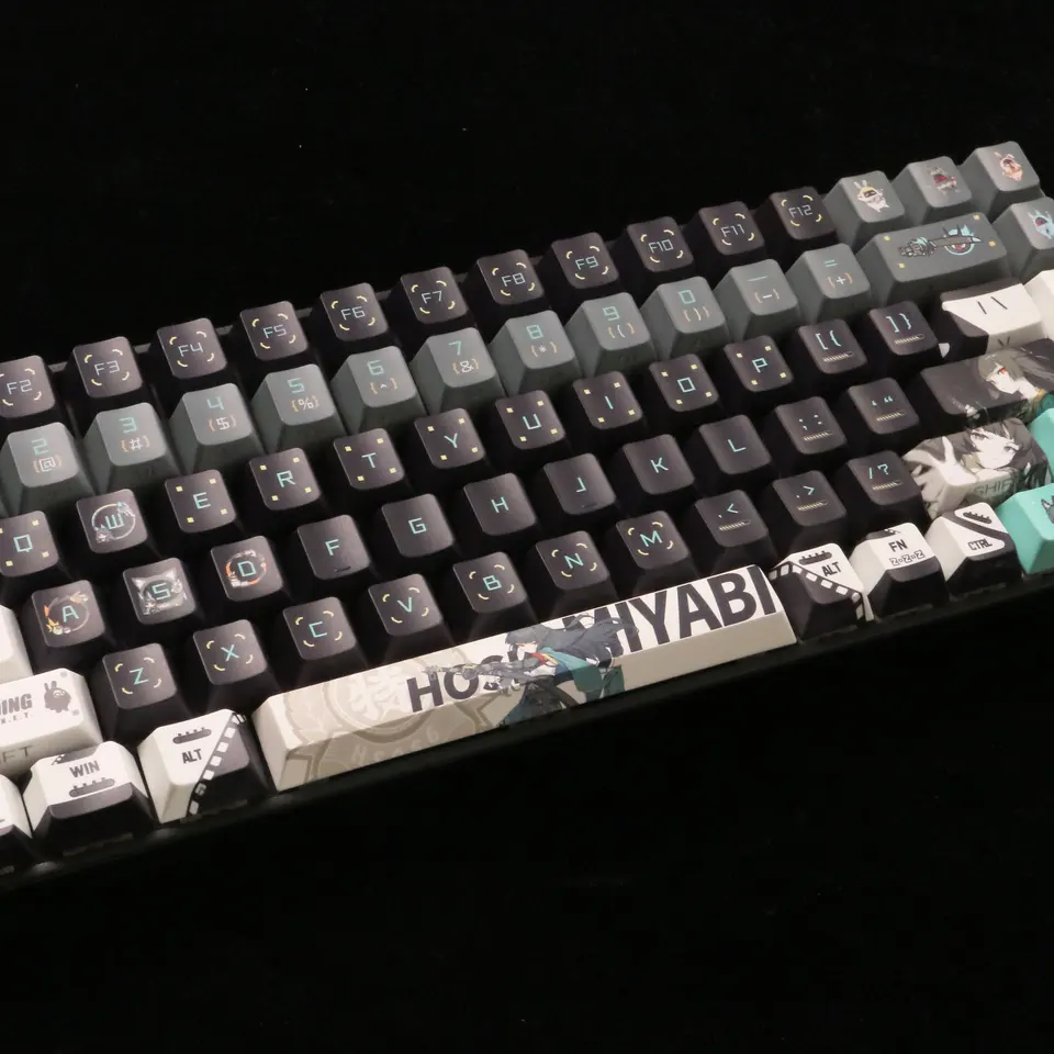 Hoshimi Miyabi Keycap PBT Sublimation Cherry Profile Keycaps for