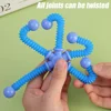 1pcs Fidget Spinner Toys Kids Pop Tube Sensory Toys Suction Cup Games Plastic Transformable Stress Relief Children Adult Gifts 2