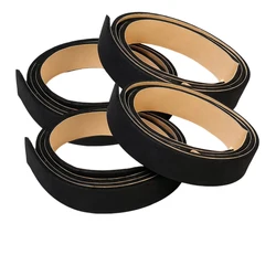 Pack of 2-10 Self-Adhesive Non-Slip Edge Protection Tape for Table Tennis Rackets, 45*1cm (4pcs black)