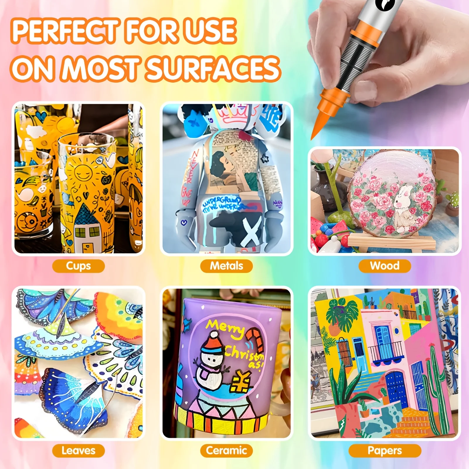 liquid Acrylic marker, suitable for all kinds of surface graffiti, durable, necessary for spring back to school, birthday gift 6