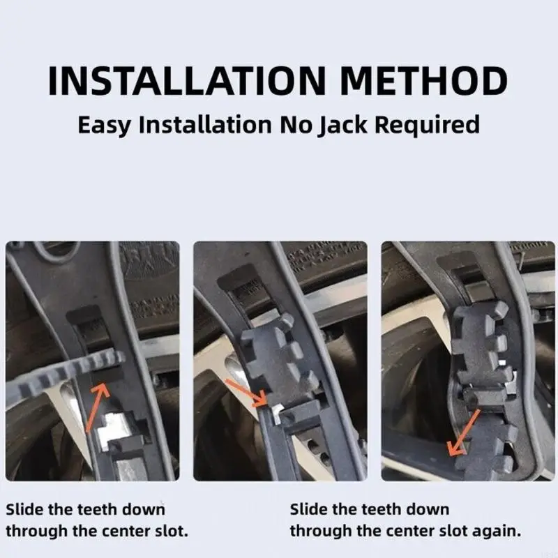 U13C Set Of 10 Chains Vehicle Tire Grip Straps 87cm for Car Ensuring Safe Driving On Slippery Surfaces & Various Tire Size