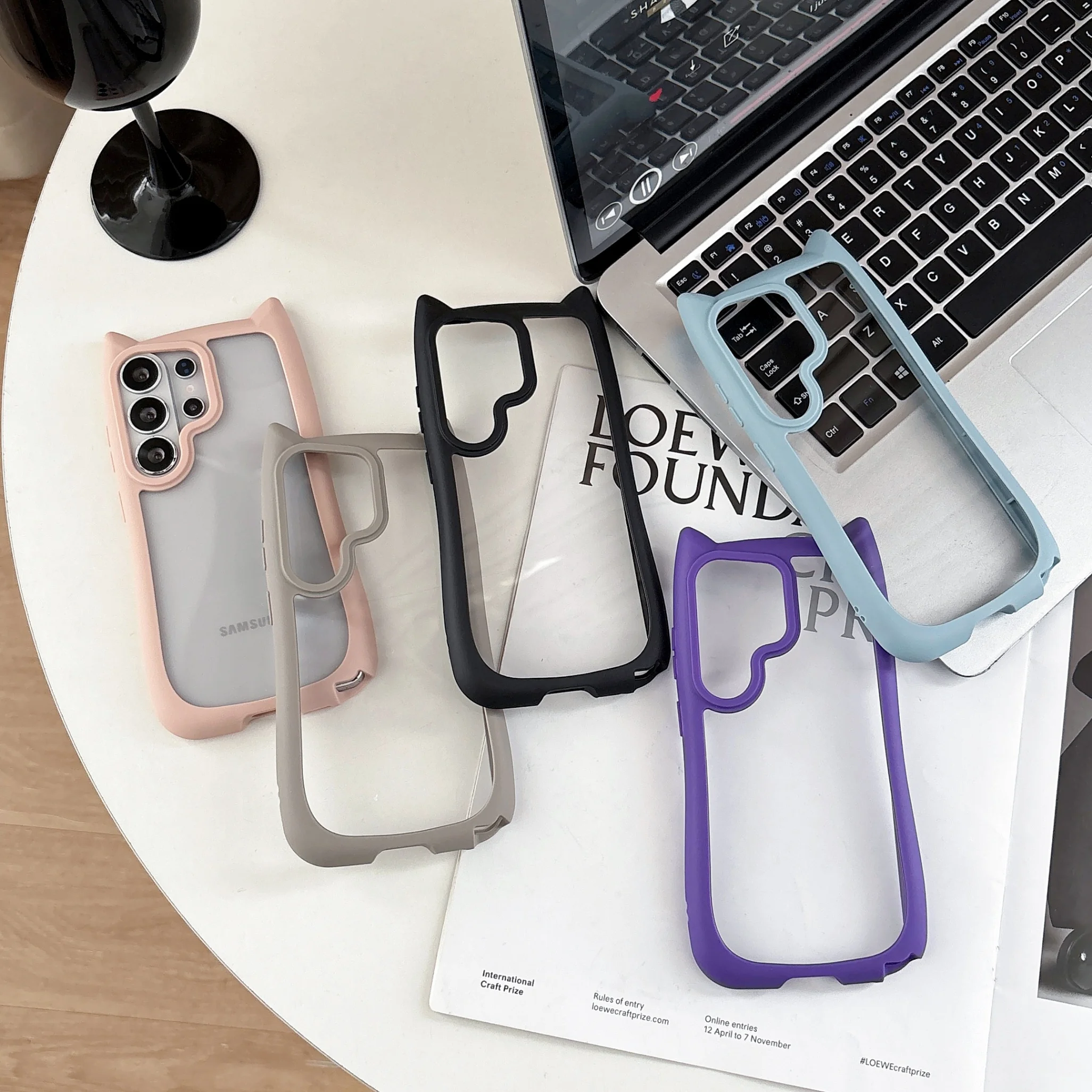 Cute Cartoon Fashion Cat Ear Protective Phone Case