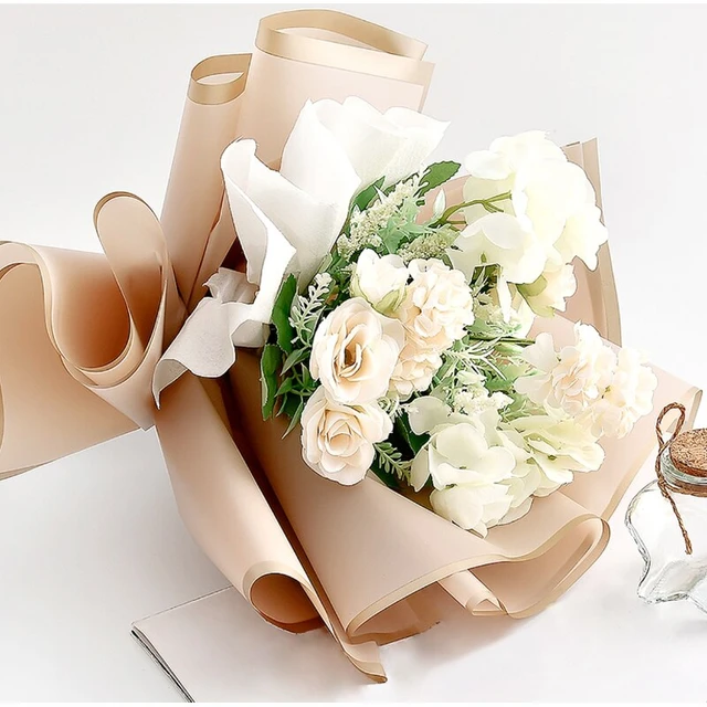 Waterproof Paper Wrapping Flowers  Waterproof Paper Flower Bouquet - 20pcs  - Aliexpress