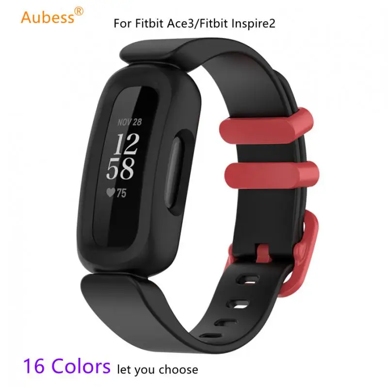 Цельный силиконовый ремешок для Fitbit Ace3 сменный Inspire2 спортивный браслет |