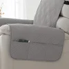 1seater Waterproof Recliner Cover Solid Color Quilted Armchair Slipcover Pet Kids Accent Couch Cushion Living Room Hotel Home 3