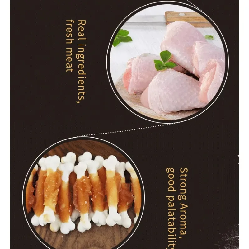 Pet Dog Biscuits dog snacks Delicious Snacks Milk Chicken Calcium Food Bone Snacks Teething Food Teeth Cleaning Training Reward Sticks