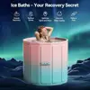Foldable Ice Bath Tub Large Size 77 Gal Muscle Recovery Outdoors Gyms Quick Opening Portable Cold Water Therapy No Installation 3