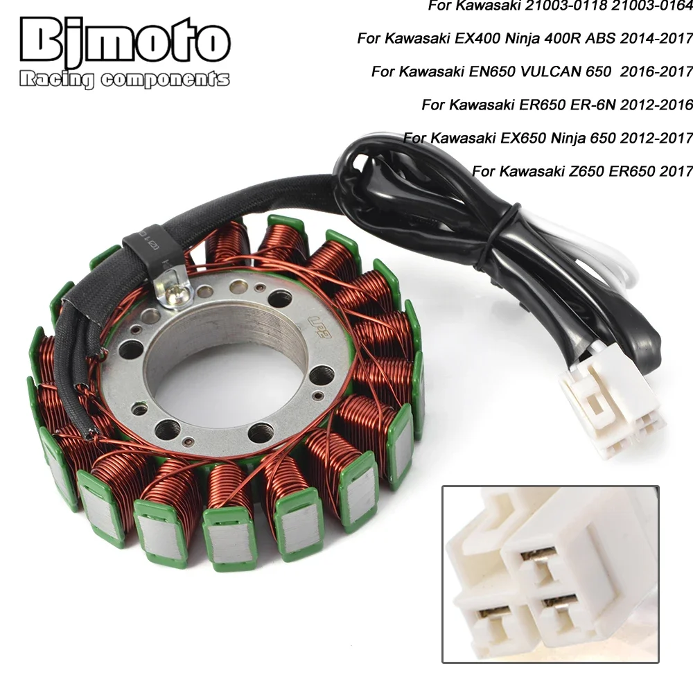 

Motorcycle Stator Coil for Kawasaki ER6N 2012-2016 Ninja 650 2012-2017 Z650 Ninja 400R ABS 2014-2017 Motorcycle Generator