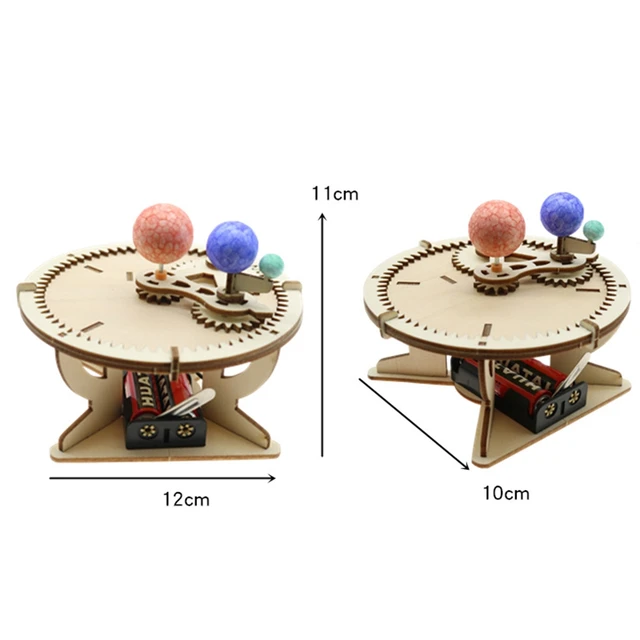 Science Toys Solar System Model Astronomy Sun Earth Moon Planet Experiment Educational Toy for Children STEM Kit 4