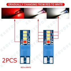 Enhanced LED Car Interior Lighting - Versatile Dual - Tip Illumination Solution (Red White)