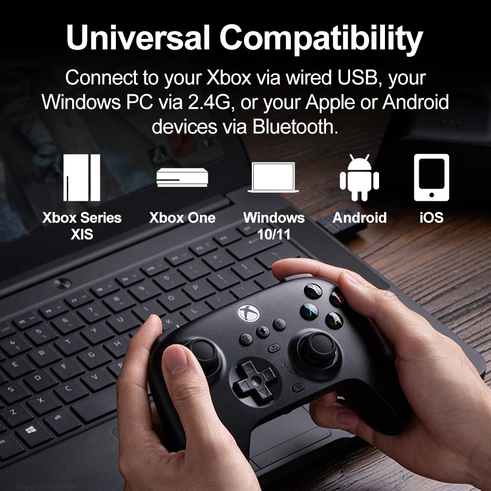 8BitDo Ultimate 3 Xbox Ʈѷ е PC Xbox ø X S Xbox One Windows 10 11 IOS ȵ̵ Microsoft ̼ ޾ҽϴ.