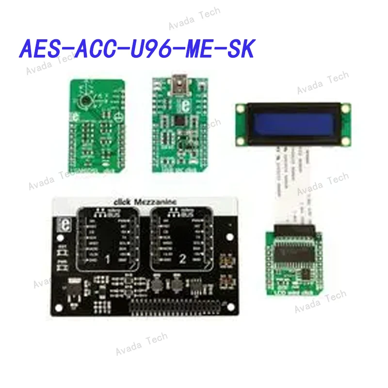 

Avada Tech AES-ACC-U96-ME-SK Development kit, 96Boards Click Mezzanine starter kit, LS board, 3 x Click board