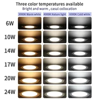 1-10 Pack 3 CCT 3000K 4000K 6500K LED Downlight 120V 220V Dial Swich Ceiling Light Recessed Round Panel Light Indoor Lighting - Image 4