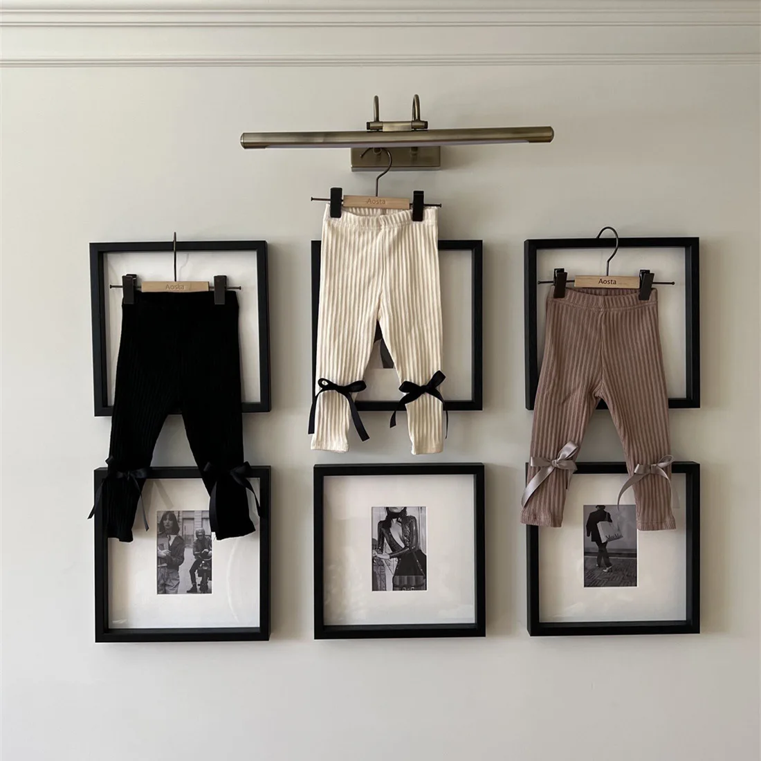 

2023 New Fashion Baby Girl Cotton Leggings Solid Infant Cute Bow Trousers Autumn Toddler Pants Children Casual Pants