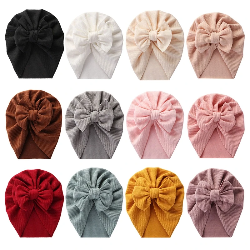 Baby Hat  Bows Knot Beanie Cap Floral Bowknot Headwrap Newborn Soft Cotton