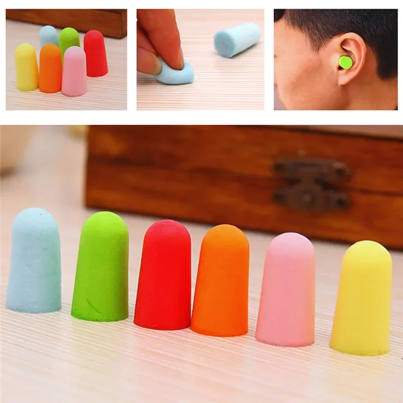 

10 Pairs Comfort Soft Foam Ear Plugs Tapered Travel Sleep Noise Reduction Prevention Earplugs Sound Insulation Ear Protection