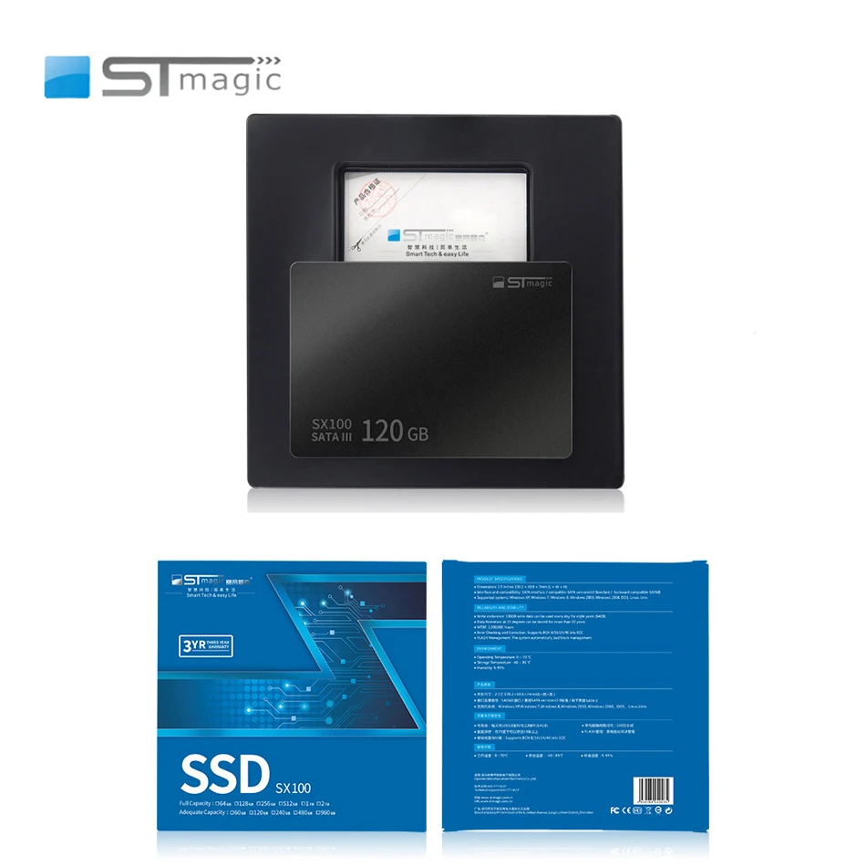 

Stmagic SSD Disk HDD 120GB 128GB 240GB 256GB 512GB 1TB 2TB 2.5 INCH SATA 3.0 SX100 Internal Hard Drive For Laptop Computer