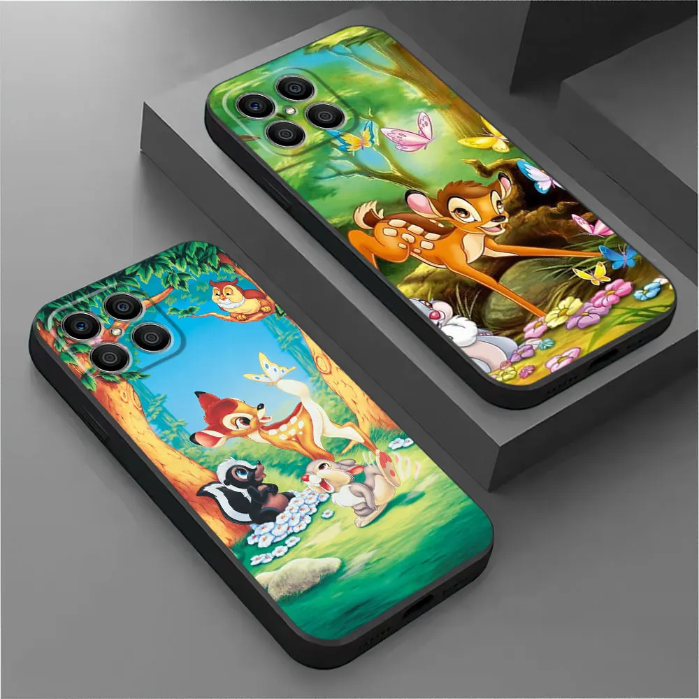 Custodia Per Honor X7 4G X8 4G 5G X9A 5G 8X X8A 4G Cover Silicone Luxury Capa Disney Bambi