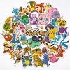50/100PCS Kawaii Pikachu Anime Pokemon Stickers for Laptop Suitcase Skateboard Guitar Phone Cartoon Sticker Kid Gift Toys 1