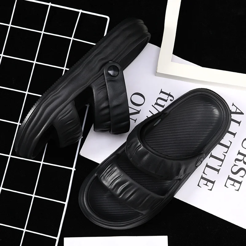 Damtofflor Mjukt skum Sliders Tofflor för inomhus utomhus Halkfria sommartofflor Halkfria sommartofflor_voghion.com