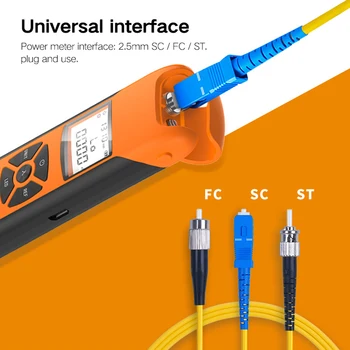 고정밀 충전식 배터리 FTTH 광섬유 파워 미터, 플래시 라이트, OPM FC SC ST, G10