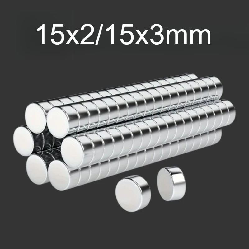 Multi purpose mini circular magnet 15x2/15x3mm widely used in offices DIY bags Christmas crafts photo walls card fixing