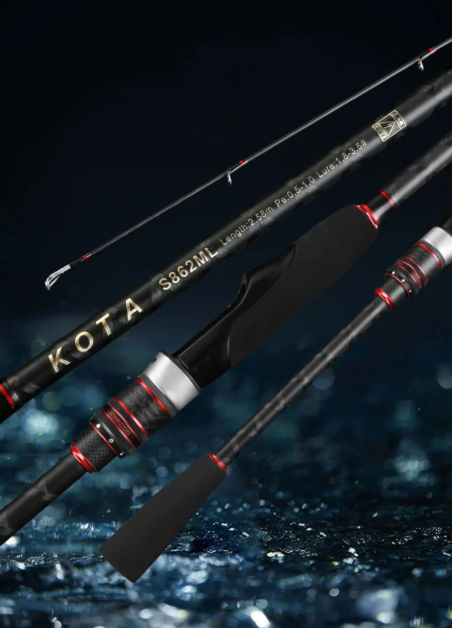 Egi Angelrute Tintenfisch Köder Stange 2,58 m Spinnrute 862 M 862 ML Tintenfisch Eier Angelrute Fuji Ringe 40 T Carbon Stange – Detail 10
