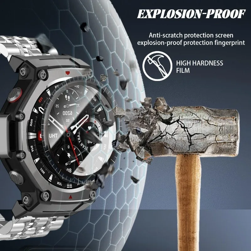 Anti-Scratch Full Coverage Screen Protector Pack for Smartwatches - Premium PMMA Film