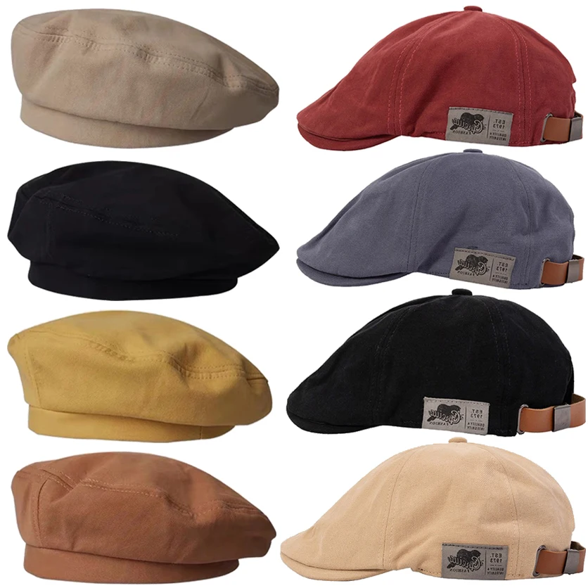 Cotton Peaky Blinders Caps For Men Hat Berets British Western Style Painter Hat Ivy Cap Classic Winter Woman Vintage Linen Beret winter hats women berets classic hats vintage hats