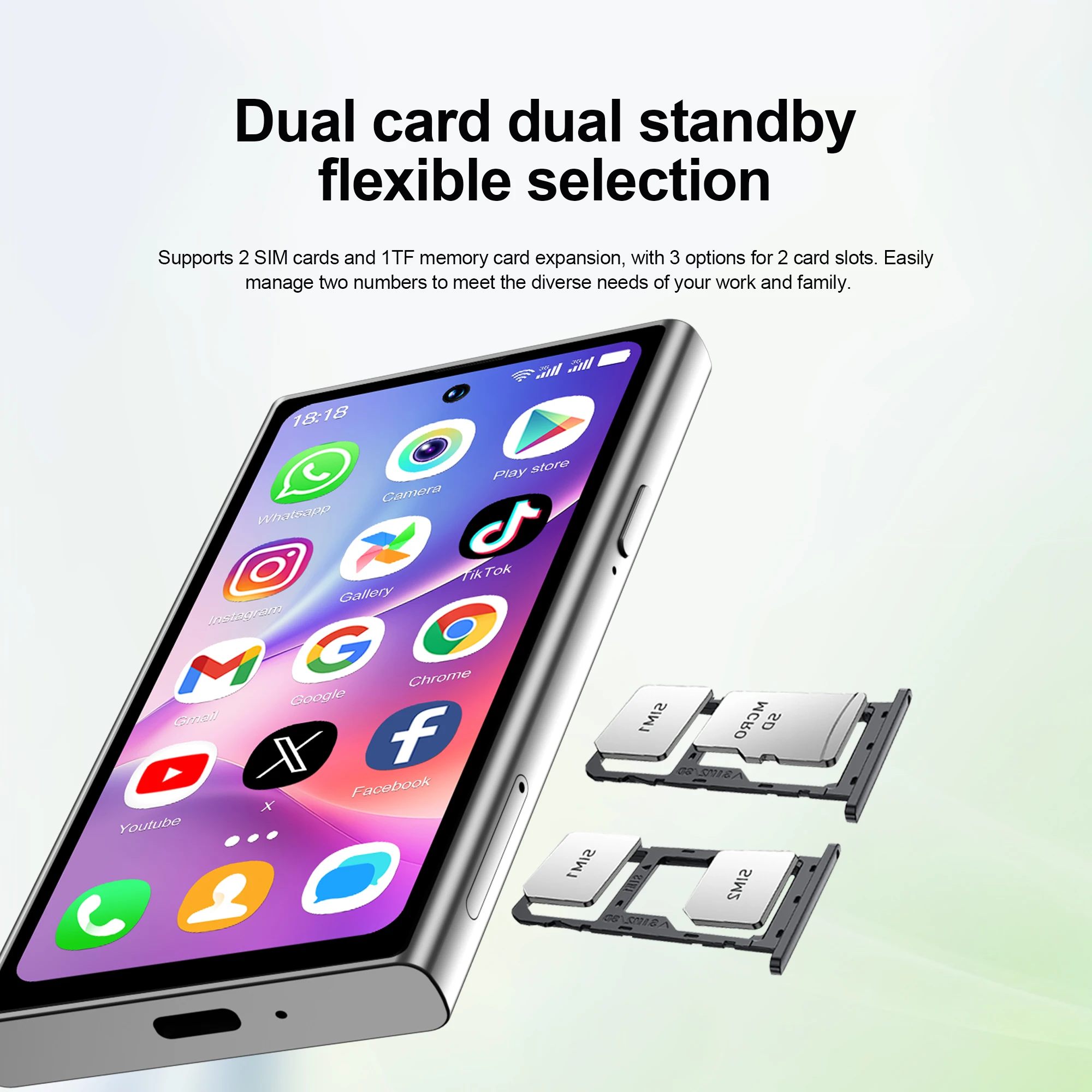 SERVO S27 MINI 3G Pocket Smart Phone Android 10.0 OS Play Store 2GB+16GB WiFi Hotspot Dual SIM 4.0" Display GPS Small Smartphone