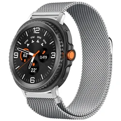 Milanese Loop Magnetic Stainless Steel Watch Band - Premium Edition - Galaxy Watch 8 (Silver)